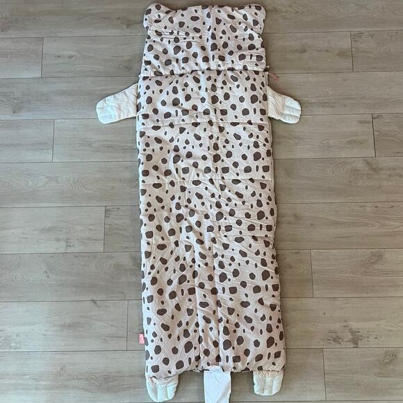 Firefly Outdoor Gear Leopard Sleeping Bag 66x24in Long Half Zip Naps Sleepovers - Picture 2 of 9